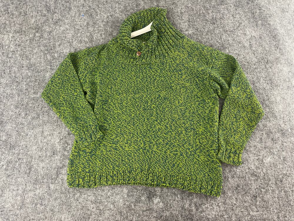 NORM THOMPSON Sweater Women Extra Large Green Vintage Pullover Shirt N86